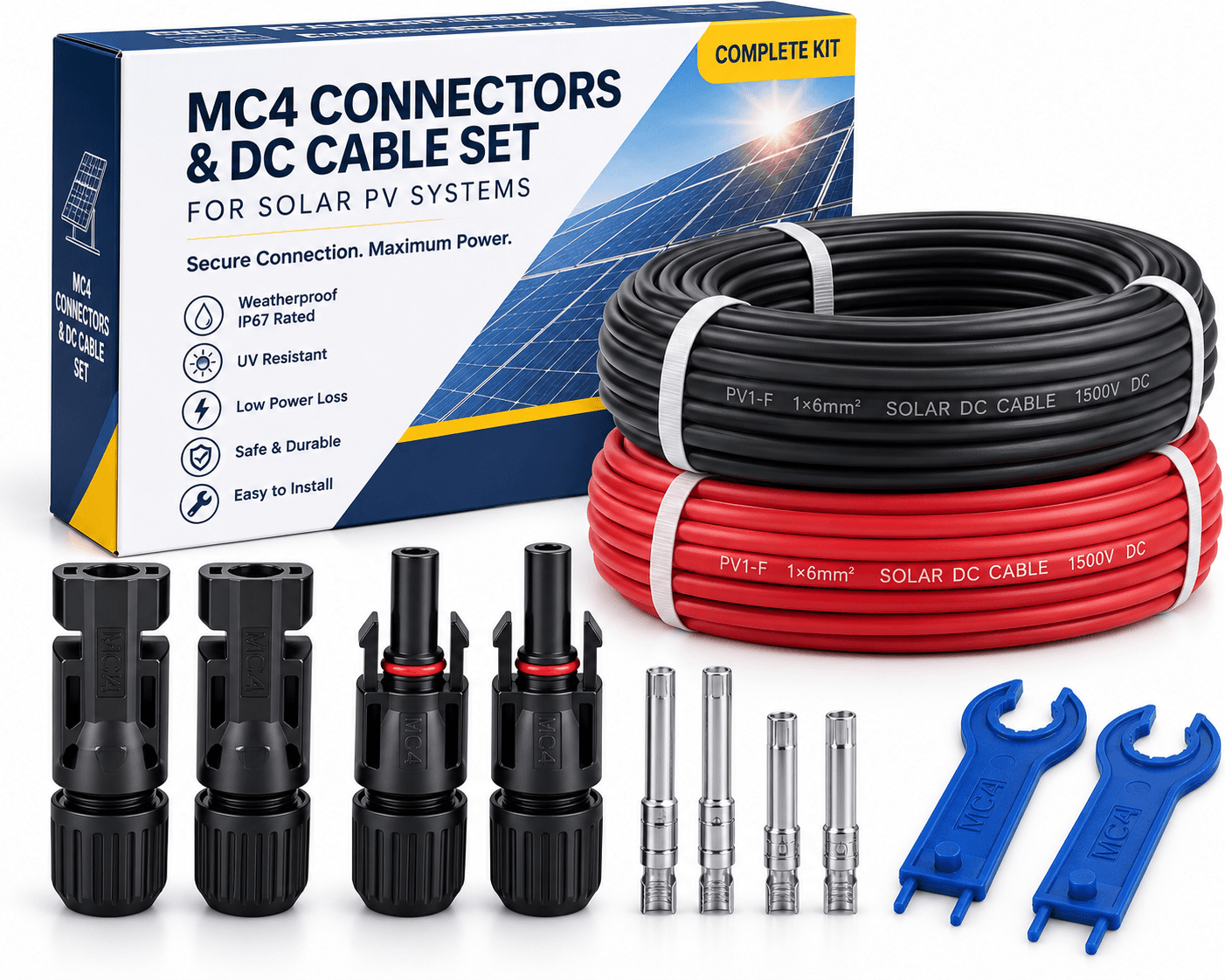 MC4 Connectors & DC Cable Set