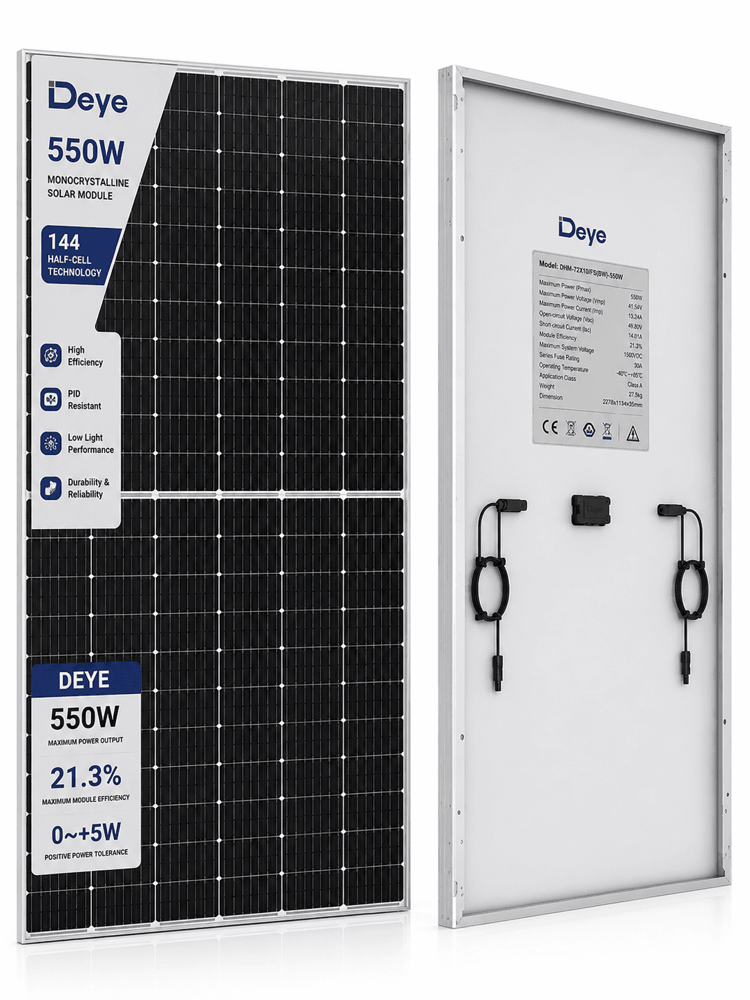Deye Monocrystalline Solar Panel 550W